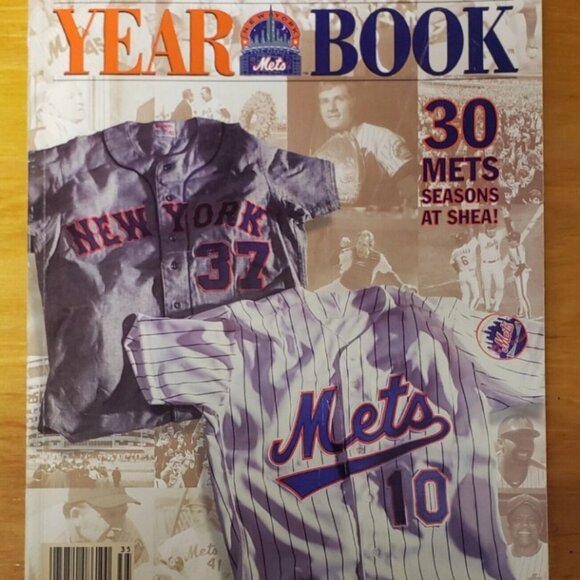 LOT OF 5 NEW YORK METS BASEBALL YEARBOOKS 1993-94 2000-07-08 - Picture 2 of 6